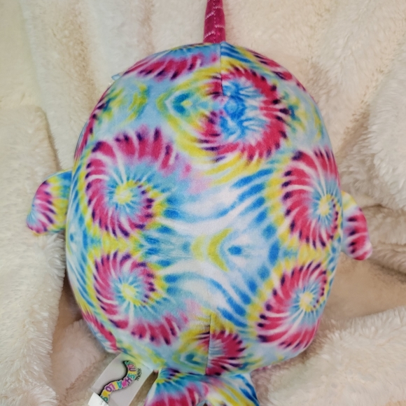 Squishmallow 8" Milaina The Narwhal Tie-Dye Unicorn - Picture 4 of 9